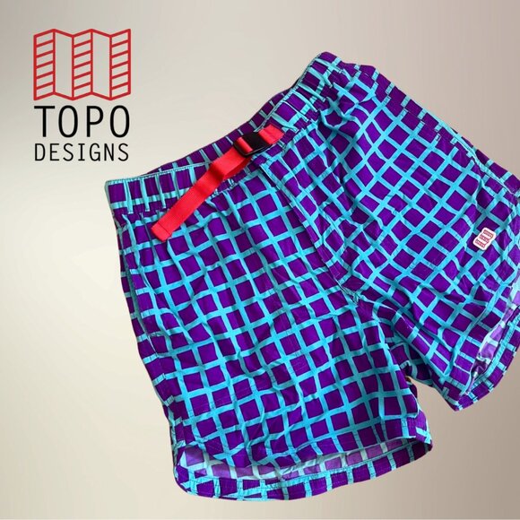 Topo Designs Pants - Topo Designs River Shorts RARE PATTERN